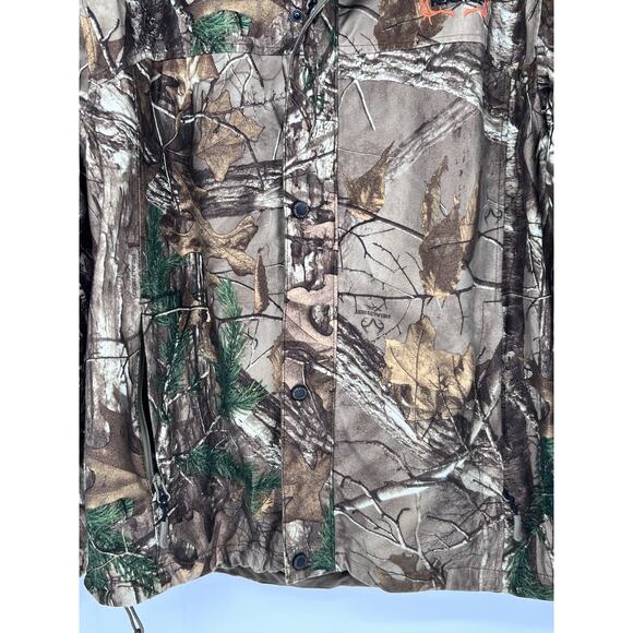 Real Tree Men’s Scent Control Camouflage Hunting Jacket Size L Outdoor Fishing - Picture 8 of 16